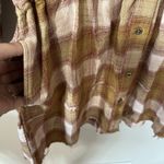 Free People We The  Dress Women's XS By‎ The Way Plaid Mini Tunic Button Pockets Photo 3