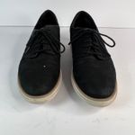 Clarks Women's Black Perforated Oxford Platform Wedge Shoes US 7 C1Z Preppy Photo 1