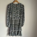 BODEN Plisse Skirt Mini Dress 8 Blue Photo 3