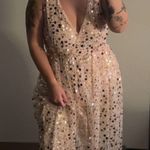 Lulus Champagne Sequin Dress Photo 1