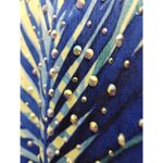 NWT India Boutique One Size Blue Palm Tree Embellished Asymmetric Hem Tank Dress Photo 2