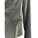 Tahari Size 8 Black Velvet Fitted Long Sleeve One Button Blazer Photo 4
