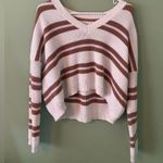 LA Hearts v neck cropped sweater Photo 1