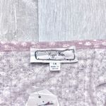 Hippie Rose Lavender Flower Print Long Sleeve Top 1X Photo 1