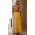 SABO Mable Dress cutouts at waist, Size M/L a high waisted elasticated waist, Yellow Size M Photo 2