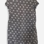 Habitat  Linen Grey + White Polka Dot Shift Dress – Cottagecore Minimalist (Sz S) Photo 3
