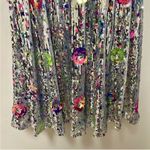 CeliaB Wonderer Silver Sequins Floral Statement Puff Sleeves Mini Dress NEW XXS Photo 6