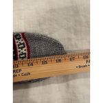 Unisex Knit Socks Heather Gray Stripes & Fair Isle Soft Cozy Warm Handcrafted Photo 3