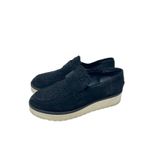 Vince Zola Black Suede & Sherpa Platform Loafers Size 9 Photo 2