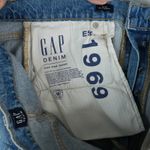 Gap Jeans Womens 32x26 Blue Cropped Ankle Cheeky Straight Button Fly High Rise Photo 11