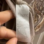 Kische Sequined Shortsleeve Top Beige Retro Gatsby Flapper Blouse 2010s Small S Tan Photo 2