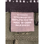 Know One Cares Pleated Dress Pants Womens Size S 28 x 25 Green Ankle Belt Loops Photo 8