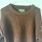 American Eagle Brown Wool Blend Knit Sweater Cropped Photo 1