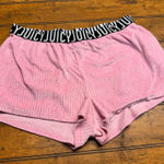 Juicy Couture  Pink Velour All Over Logo Sleep Shorts Womens XL Photo 0