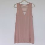 Silence + Noise Urban Outfitters  Mini Dress V Neck Mesh Cutout Sleeveless Shift Photo 5