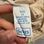 Sears Vintage Y2K Beige Lace Trim Slip Dress Nightgown Size 36 EUC Size L Photo 3