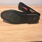 Allyson Whitmore Embroidered Holiday Christmas Wreath Size‎ 8 Velvet Flat Shoes Black Photo 7