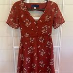 Blue Rain Burnt Orange Dress Photo 5