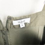 Rails  Harper Olive Green Linen Blend Belted Waist Pockets Jumpsuit, Size Small Photo 2