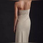BHLDN Anthropologie Tank Top Maxi Dress Gown Freya Satin Charmeuse Slit Formal Photo 1