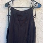 MD black cotton criss cross square jumpsuit Size M Photo 4
