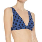 Zimmermann Blue Black Polka Dot Bikini Top NWOT Size 3 (US 8-10) Photo 0