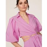 Jonathan Simkhai Aulora Pink Cut Out Short Sleeve A Photo 3