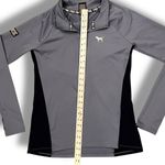 PINK - Victoria's Secret Victorias Secret PINK Ultimate Deep Zip Graphic Pullover Jacket Blue Medium Photo 4