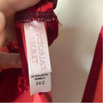 Victoria's Secret Vintage Y2K Underwire Red Pink Tie Dye Bikini Top 34C Photo 1