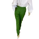 VINTAGE CIRCA 1970'S ALEX COLMAN GREEN FLARE LEG ELASTIC WAIST PANTS (M) Size M Photo 3