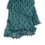 Women's Scarf Lot of 3 Boho Leopard Plaid Cream Blue Print Lightweight Photo 1