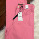 Judy Blue NWT  Pink High Waisted Frayed Hem Cropped Jeans Sz 3/26 Photo 0