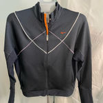 Nike  Women's Size Large‎ Dri-Fit black purple Full Zip Long Sleeve Jacket Photo 0