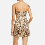 ANINE BING Valentine Stretch Silk Mini Dress in Cheetah Print Photo 1