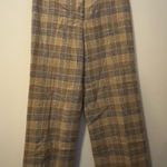 Evan Picone Vintage  100% wool Checkered Tan and Gray women’s Dress Pants Photo 0