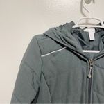 Zella Dark Teal/Gray Hooded Winter Jacket Photo 5