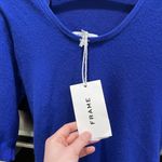 frame denim Frame Strong Shoulder Mini Sweater Dress Cashmere Ultramarine Dress Size XS Photo 4