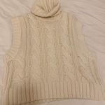 H&M Cream Sweater Vest Photo 0