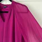 EXPRESS Pink Magenta Women's Layered Tunic Dress Balloon Sleeves Size Small Photo 1