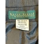 Vintage Harve Benard Bernard Holtzman Pinstripe Button Blazer Dress Size 10 NWT Black Photo 5