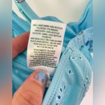 Wild Fable  Women's Pointelle Underwire Bikini Top Light Blue medium (8-10) NWT Photo 8