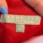Jenny Yoo  Collection Red Coral Strapless Cocktail Dress Sz 6 Photo 2