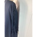 Luxology  long sleeve dress in blue with white pinstripes Size 12 Photo 3