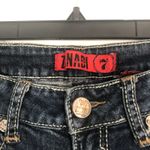 Zanadi 7 Embroidered Low Rise Dark Wash Jeans Size 7 Blue Photo 1