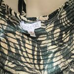 Patrons of Peace Women’s  Green Leaf Floral‎ Smocked Halter Top Size Small Photo 3