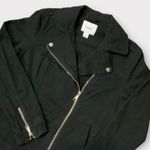 Old Navy Black Motorcycle Style Light Weight Jacket Size Small #211 Photo 2