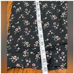 Topshop  Mini Dress Womens 8 Black Floral Long Sleeve Ruffle Collar Photo 15