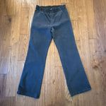 Soft Surroundings black wash high rise pull on wide leg jeans M Photo 2