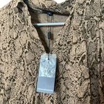 Rails  NWT Noemi Snake Print Blouse Women’s Size Small Brown Long Sleeve Button Photo 8