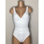 Tommy Bahama New. white cross front swimsuit. Size 8. Retail $140 Photo 2